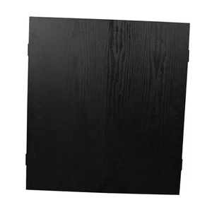Dart Board Cabinet | Professional Heavy Duty Square Dartboard Storage Black - Picture 1 of 7
