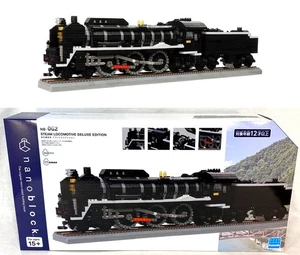 Nanoblock NB-062 Mini Building Block Train STEAM LOCOMOTIVE Deluxe Edition NEW - Picture 1 of 4