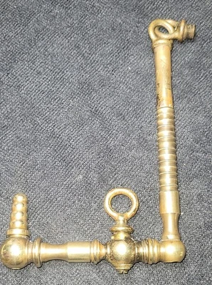 Antique Gas Light Parts Burner Piping & Valve   - Image 1 of 4