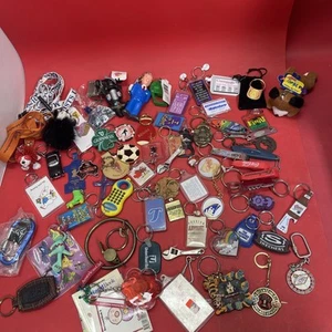 Huge keychains lot Keyrings Fobs Backpack Charms Purse Handbag Pendants. #6 - Picture 1 of 11