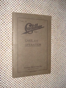 1917 CADILLAC OWNERS MANUAL ORIGINAL RARE GLOVEBOX BOOK - Picture 1 of 6
