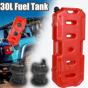 30L Fuel Gas Storage Tank Can Container w/ Locks for 4WD SUV ATV UTV Motorcycle - Picture 1 of 8