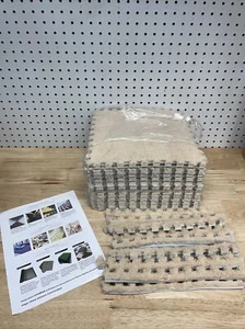 Smabee Interlocking Carpet Shaggy Soft Foam Mats Fluffy Area Rugs Khaki 12 Pack - Picture 1 of 8