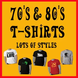 70's 80's T shirts Funny T shirt Choose life etc Slogan Costume Party Tee's size - Picture 1 of 31