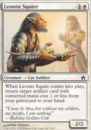 4 Leonin Squire ~ Near Mint Fifth Dawn 4x x4 Playset MTG Magic White Card Ultima - Image 1 of 1