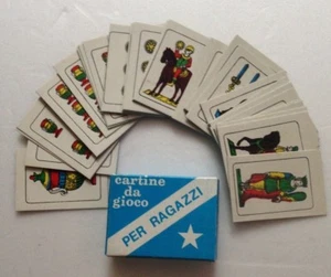 Mini Carte da gioco Napoletane Edizione Marca Stella Vintage per ragazzi Cartine - Imagen 1 de 2