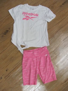Reebok Pink & White Girls  Summer Short  Set Size 6X - Picture 1 of 5