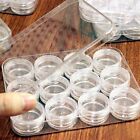 12Pcs/Sets Portable Clear Contact Lens Case Travel Washer Holder Storage Boxes