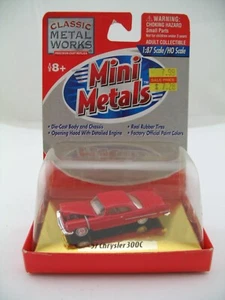 Mini Metals HO Model 30110: 1957 Chrysler 300C, red, MOC - Picture 1 of 5