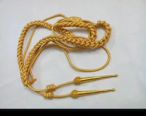 Aiguillette Gold Wire Cord/Officer US Military/British Navy Aiguillett/WWII - Picture 1 of 2