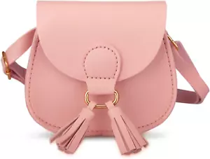 Bolso Bandolera de Cuero con Borla para Niñas Pequeñas para Niñas Pequeñas - Imagen 1 de 12