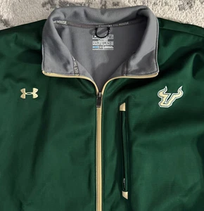 University of South Florida Bulls Under Armour Full Zip Warm Up Cold Gear Jacket - Picture 1 of 3