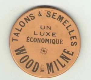 vintage Talons Semelles Wood-Milne Pocket Mirror Un Luxe Economique SHOES SOCKS - Picture 1 of 2