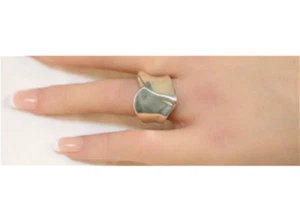 Sterling Silver RLM Ring Robert Lee Morris Studios Size 8.25 & 15.7 G FORGIVE - Picture 1 of 4