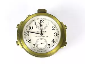 Hamilton Modell 22 Schiffschronometer kein Holzkoffer Lancaster PA Ser# 5998/1942 Zweiter Weltkrieg - Bild 1 von 9
