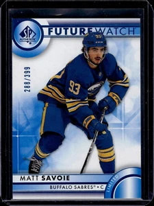 2023-24 SP Authentic Limited Blue #159 Matt Savoie FW RC 288/399 - Picture 1 of 2