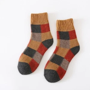 2 pairs of men's winter terry plush casual warm medium tube wool socks - Picture 1 of 25