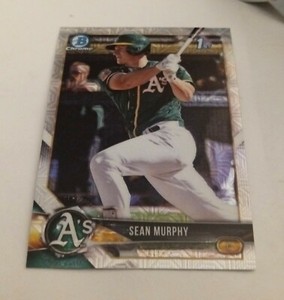 2018 Bowman Chrome SEAN MURPHY 1st Prospect Mojo Refractor ATLANTA BRAVES RC