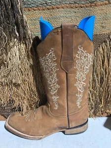 POTRERO Leather Toe Embroidered Western Cowboy Boot Size 9.5 Style No.  300794 - Picture 1 of 8