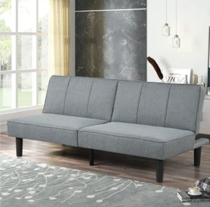 Convertible Sofa Bed Sleeper Couch Futon High-Density Foam Mattress Condo Dorm - Picture 1 of 9