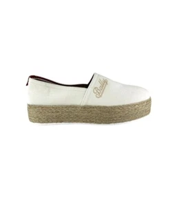 Bally Felly 6301226 Women's Bone Cotton Fabric Loafers MSRP $399 - Picture 1 of 8