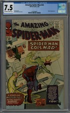 AMAZING SPIDER-MAN #24 CGC 7.5  OFF-WHITE TO WHITE PAGES 1965