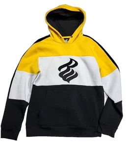 Vintage Rocawear Y2K Black Spell Out Long-Sleeve Streetwear Hoodie Men's Large - Picture 1 of 8