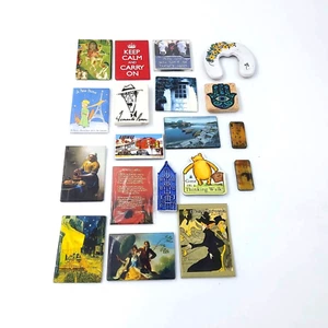 Refrigerator Magnets Various Themes-Collection of 19 Magnets-See Pictures - Foto 1 di 11