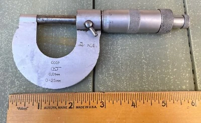 VINTAGE MK 0-25 MM MICRÓMETRO / PINZA - USSR Foto 1 de 4