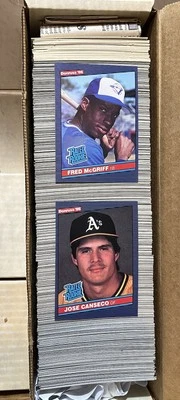 1986 Donruss Baseball Complete Set NRMT Cards Jose Canseco, Fred McGriff Rookies - Image 1 of 4