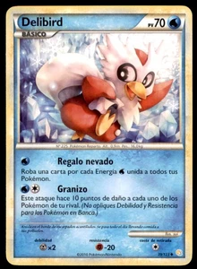 2010 Pokemon HeartGold & SoulSilver Delibird Spanish #39 Basic/Uncommon - Picture 1 of 2