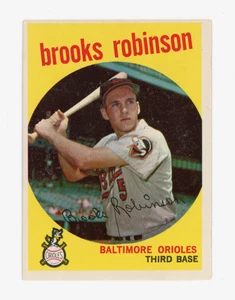 1959 Topps #439 Brooks Robinson Baltimore Orioles Card HOF VG-EX Range (64720) - Foto 1 di 2