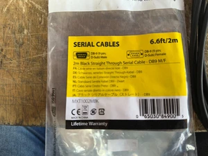 StarTech 2 m schwarzes Straight Through DB9 RS232 serielles Kabel – DB9 RS232 seriell - Bild 1 von 2