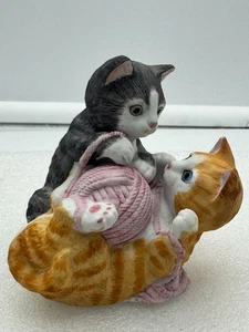 Vintage San Francisco Music Box Company Spieluhr Katze Figur - Bild 1 von 6