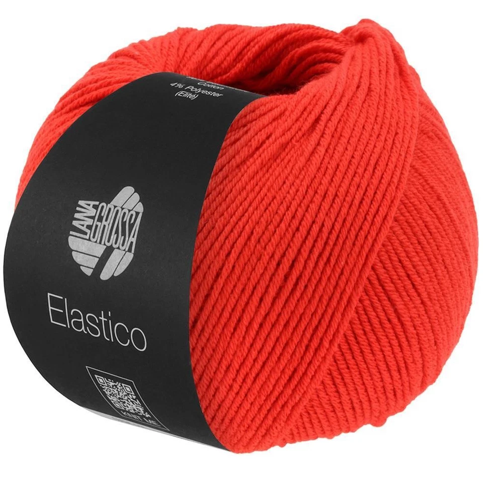 Lana Creativa! Lana Grossa - Elastico - Fb. 78 rosso vivo 50 g