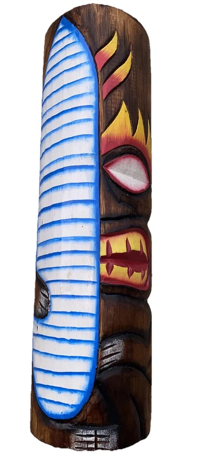 20” MASCARILLA TIKI COLGADOR DE PARED MADERA BARRA TIKI COLGANTE ARTE EN MADERA Foto 1 de 1