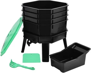 Multi-Layer Stackable Compost Bin for Fast Decomposition, Outdoor & Indoor Use - Picture 1 of 9