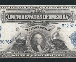 BEAUTIFUL RARE PARKER/BURKE 1899 $ 2 MINI PORTHOLE.  - Picture 1 of 3