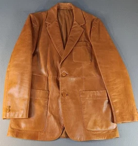 Vintage Startown Star II Mens Leather Jacket Sz. 40R Starglaze Lambskin - Picture 1 of 23