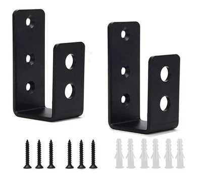 Heavy Duty Door Security Barricade Brackets- 2x4 Door Barricade - Home... - Image 1 of 4