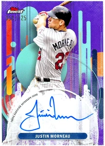 2025 Topps Finest Autograph - Justin Morneau AUTO Purple #050/125 - #FA-JM Twins - Picture 1 of 3