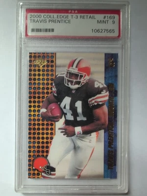 Travis Prentice (2000) Rookie Football Card #169 Coll. Edge T-3 PSA Mint 9 - Image 1 of 2