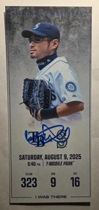 Ichiro Suzuki Signed Number Retirement Day Ticket 077/241 MLB Authenticated - Picture 1 of 4