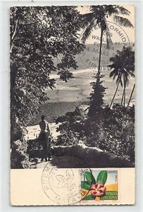 Ile Wallis (Wallis & Futuna) - MATA UTU - Vue de la plage - Ed. Missions des Ile - Bild 1 von 2