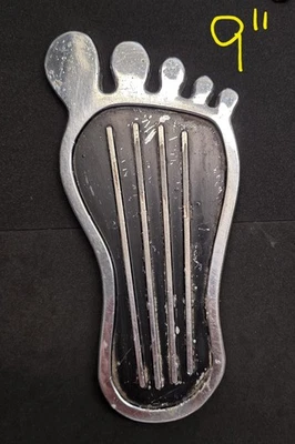 Pedal de Gas Cal-Custom Big Foot 30-3008-1 Cromo Negro Hot Rod Años 70 De Colección  Foto 1 de 4