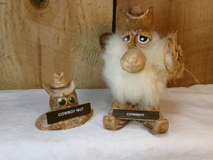 Lot of 2 Vintage Unique Cowboy Figurines - Picture 1 of 5