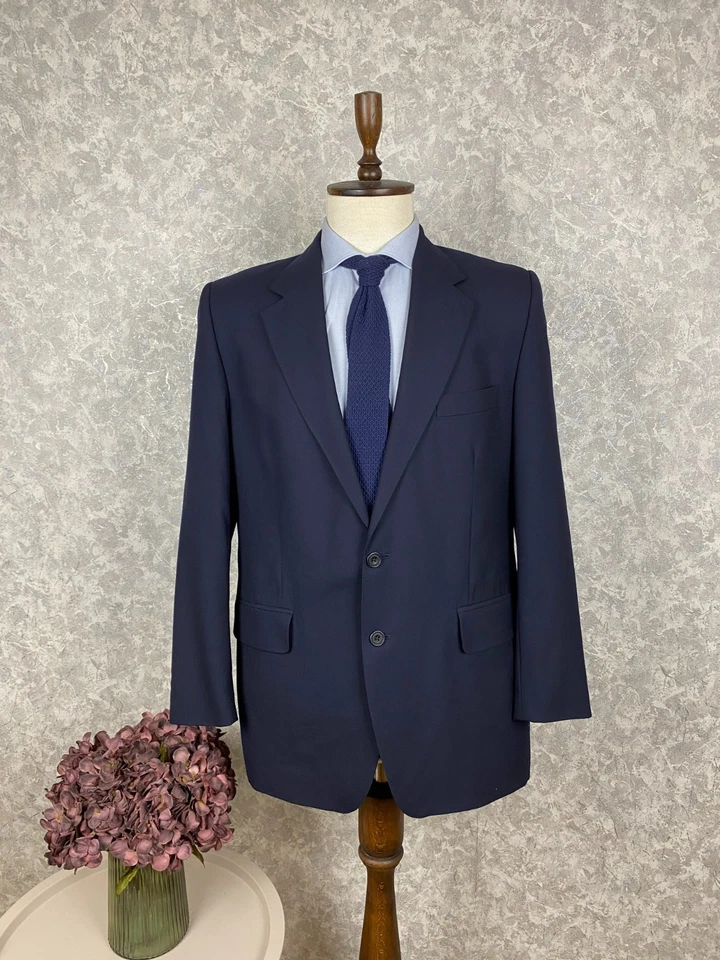 Blazer Gieves & Hawkes Savile Row Azul Lana 2 Botones Hecho en Inglaterra 40 L, EU 50 L Foto 1 de 4