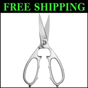 Professional Stainless Steel Kitchen Scissors - Multi-Purpose, Ergonomic Design - Picture 1 of 11