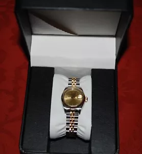 Rolex Ladies Oyster Perpetual Datejust Gold and Stainless One Owner Overhauled - Picture 1 of 10