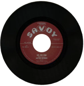 MILTON BUCKNER "RED, RED WINE c/w BOOGIE GRUNT" 1951 R&B - Picture 1 of 2